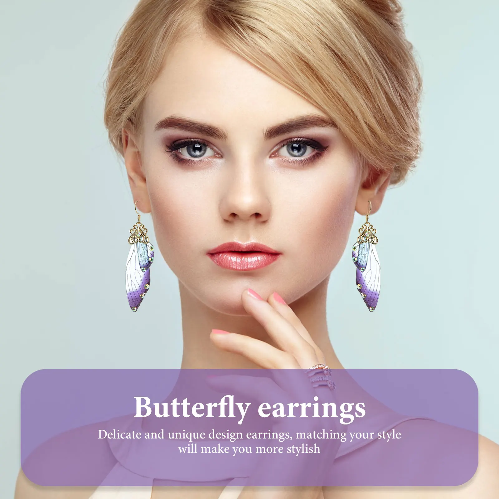 

Earrings Miss Sterling Silver Unique for Women Copper Dangling Butterfly
