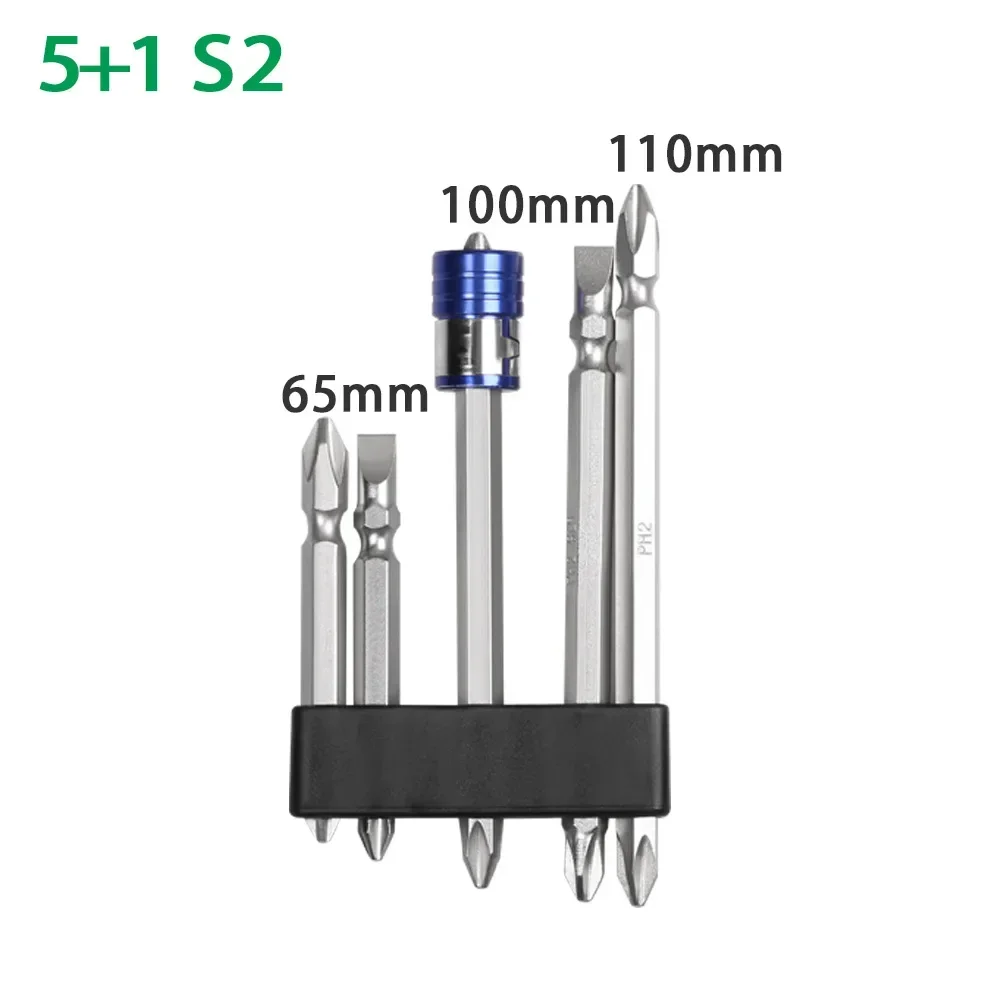 S2 High Hardness Magnetic Lengthening Electric Screwdriver Drill Bit Slotted Phillips Strong Magnetic Coil Wind Screwdriver Head