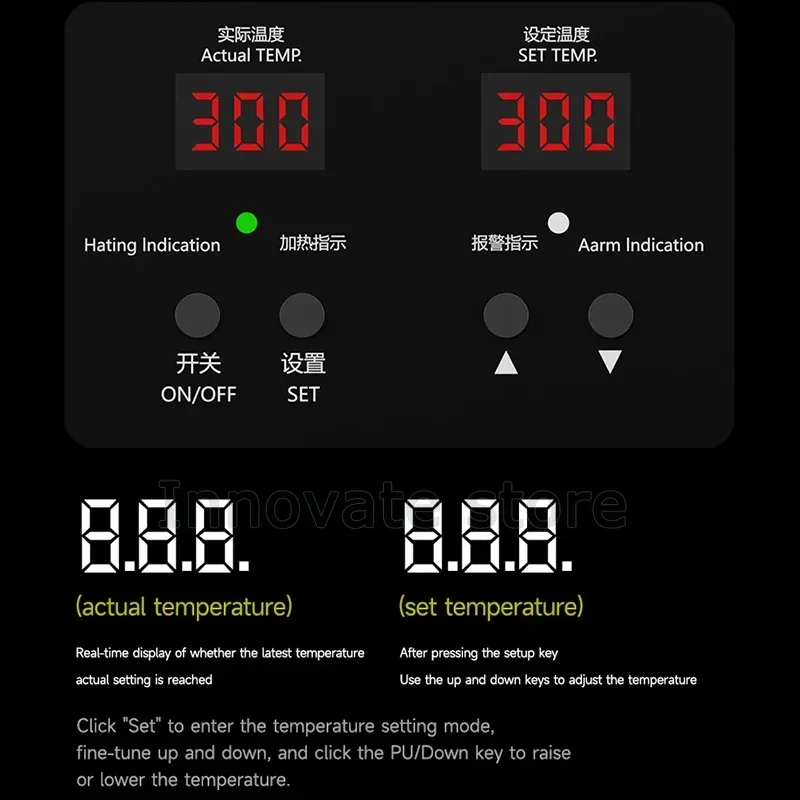 Piattaforma di riscaldamento MECCANICO HT-34 Stazione di riscaldamento termostatico intelligente a doppio display per la rimozione dello schermo Preriscaldatore a strati