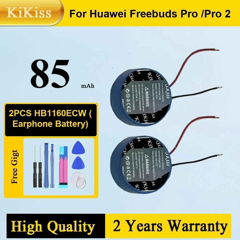 

85mAh/670mAh KiKiss Powerful Battery HB1160ECW For Huawei FreeBuds Pro 2 Pro2 Bluetooth Earphone