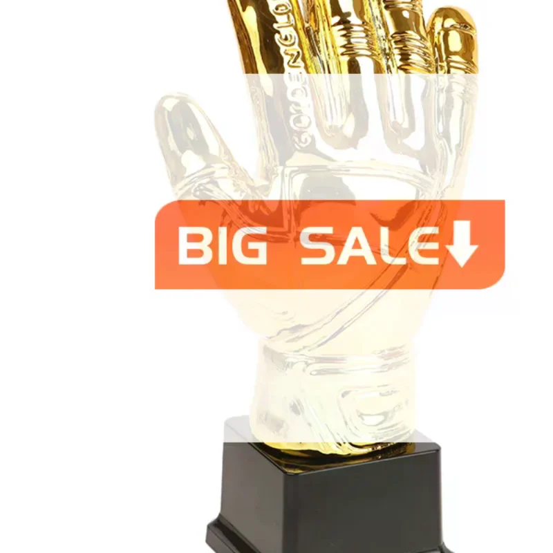 Golden Gloves Football Trophy Goalkeeper Gamesoccer Competition Winner Gold Trophys Adult Glove School Kids Awardtrophies Cup