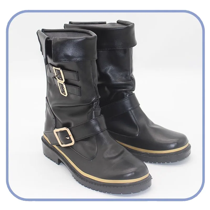 لعبة لعب الأدوار ايريث غينسبورو تأثيري أحذية FF7 طبعة جديدة Aeris الأحذية هالوين كرنفال تأثيري الأحذية الجلدية الاصطناعية