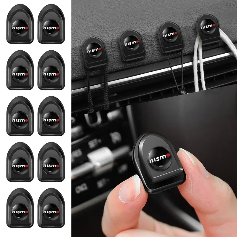 1/2/4PCS Car Mini Sticky Hooks Self Adhesive Convenience Organizer Hook For Nissan Nismo Tiida Teana GTR Juke Versa Almera