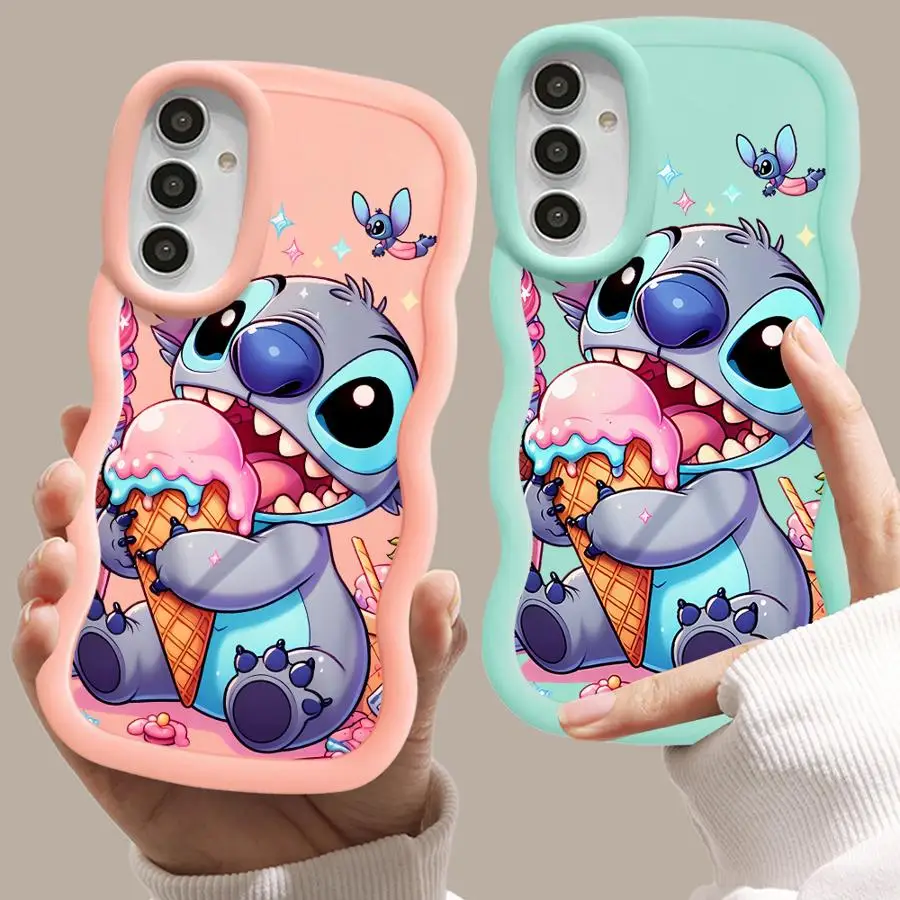Чехол для Samsung Galaxy A11 A12 A21s A26 A25 A23 A24 A14 A32 A15 A16 A35 A36 Soft TPU Disney Cute Stitch