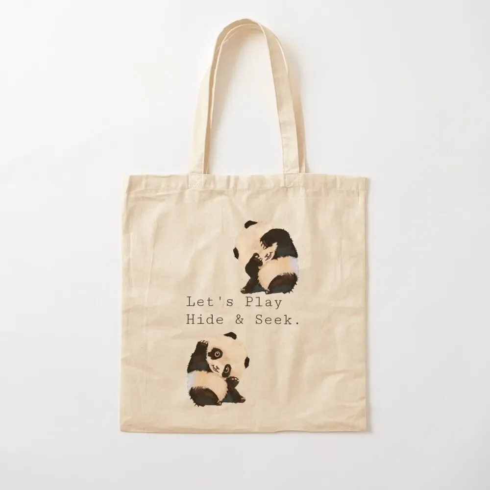 

Cute panda Tote Bag bag for beach custom canvas bag