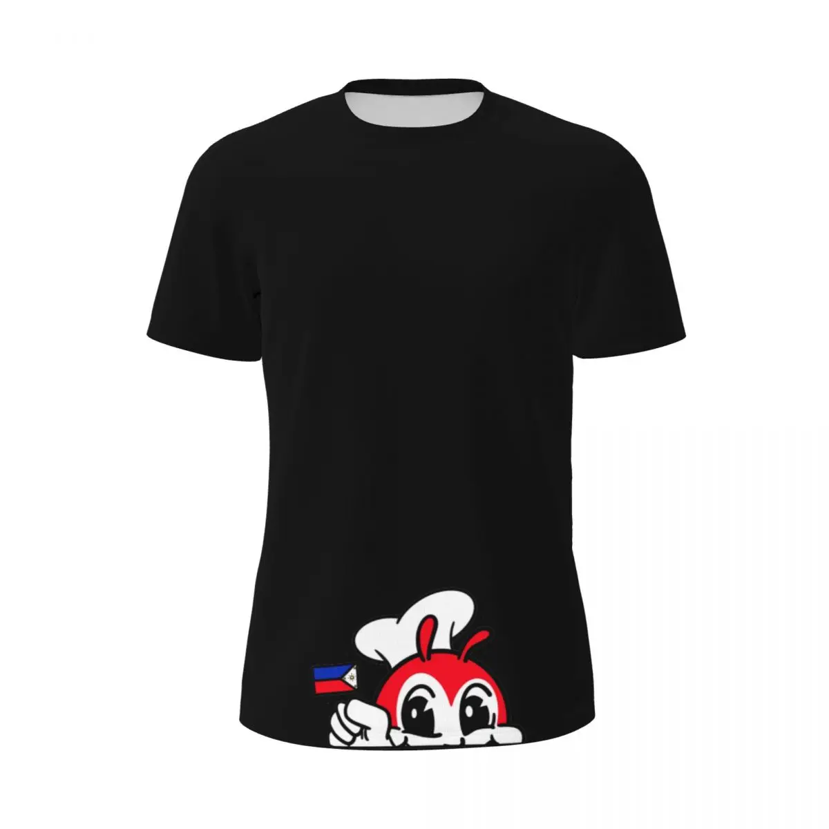 Jollibee-男性用の快適な半袖メッシュTシャツ,クラシックなルーズフィットTシャツ,フィリップパイン,フリップ,filipino 2