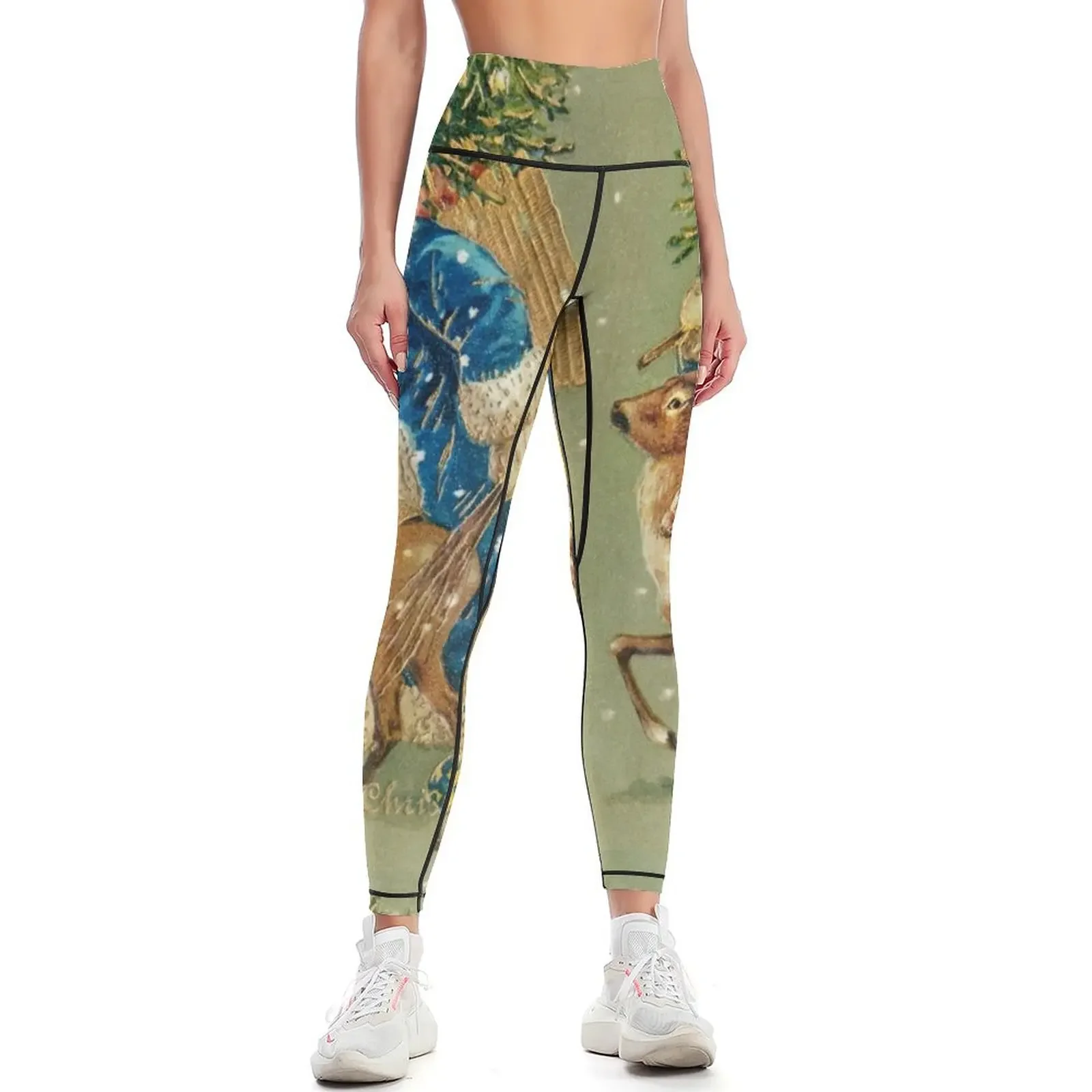 

Christmas aprons for women, aprons for men, t shirts, Leggings Women's tights high waist gym pants Womens Leggings