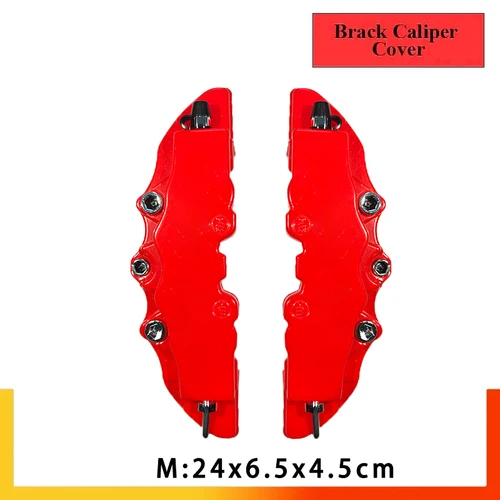 Imagen 2 del producto 2/4 piezas de cubierta de pinza de freno de disco de plástico General Motors cubierta de pinza automotriz 3D kit delantero y trasero piezas automotrices