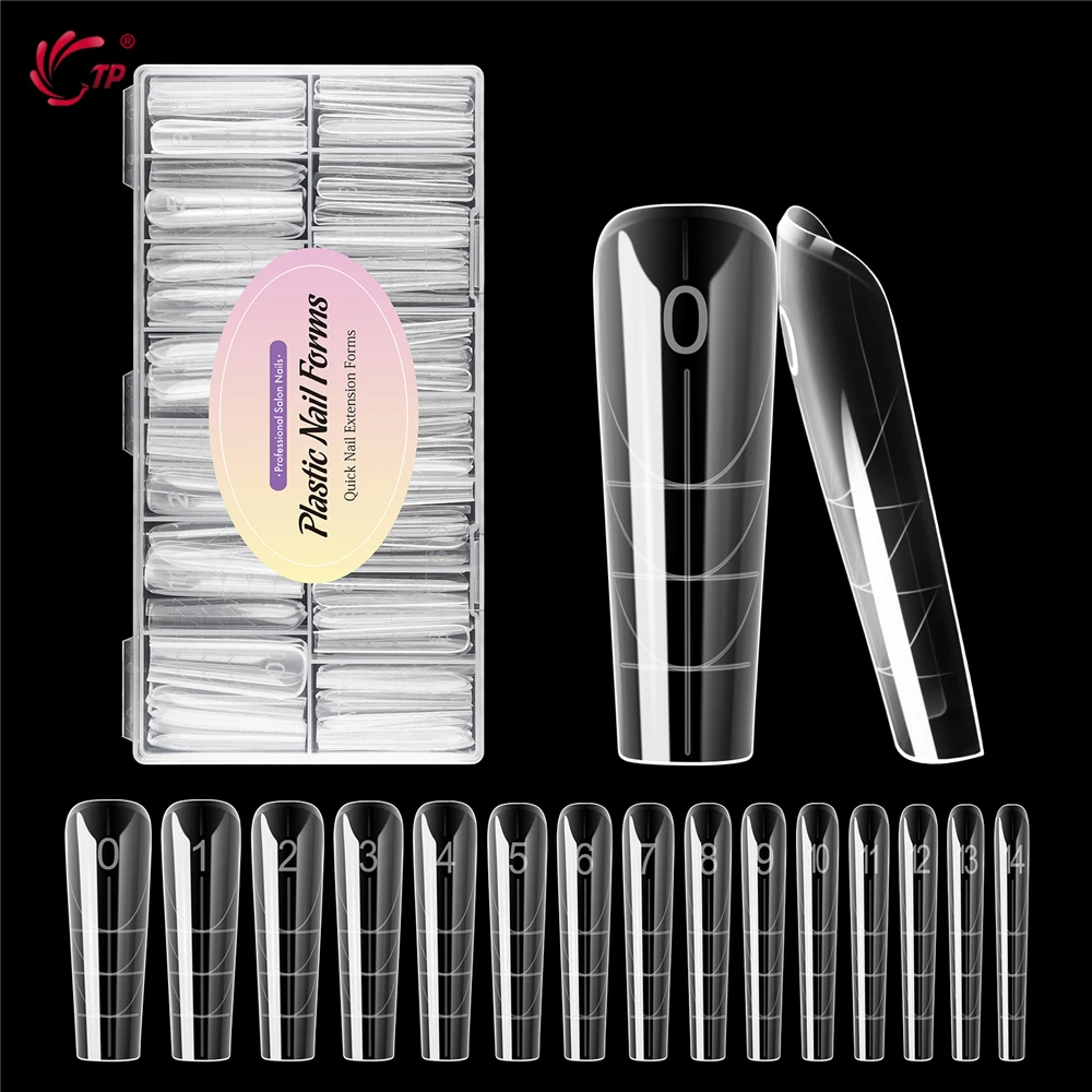 

TP Full Cover Butterfly Dual Forms Nails 150pcs/box French False Nail Tips Extension System Acrylic Nail Mold Manicure Tools