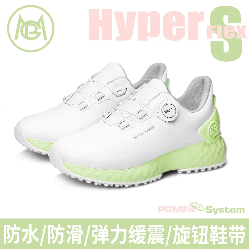 PGM Women Golf Shoes Summer Cushion Non Slip Waterproof Sports Shoes with Height Increasing