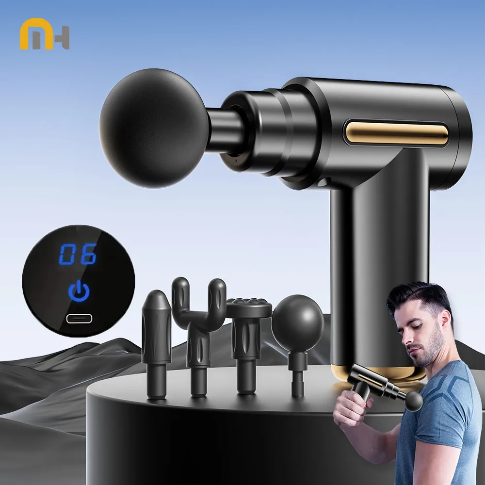 

Fascia Gun Muscle Relaxation Massager Vibration Massage Gun Deep Tissue Muscle Relaxation Professional Grade Neck Mask Gun