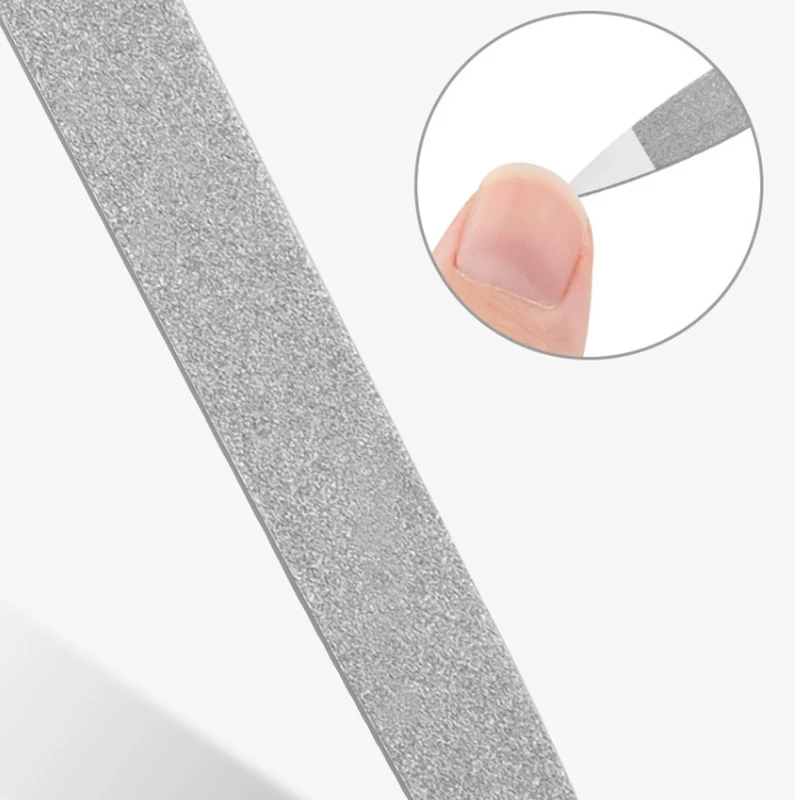 *Professional Nail File Stainless Steel Polishing Block Sanding For Nail Manicure Supplies Tools Art Beauty Finger Toe Care Tool