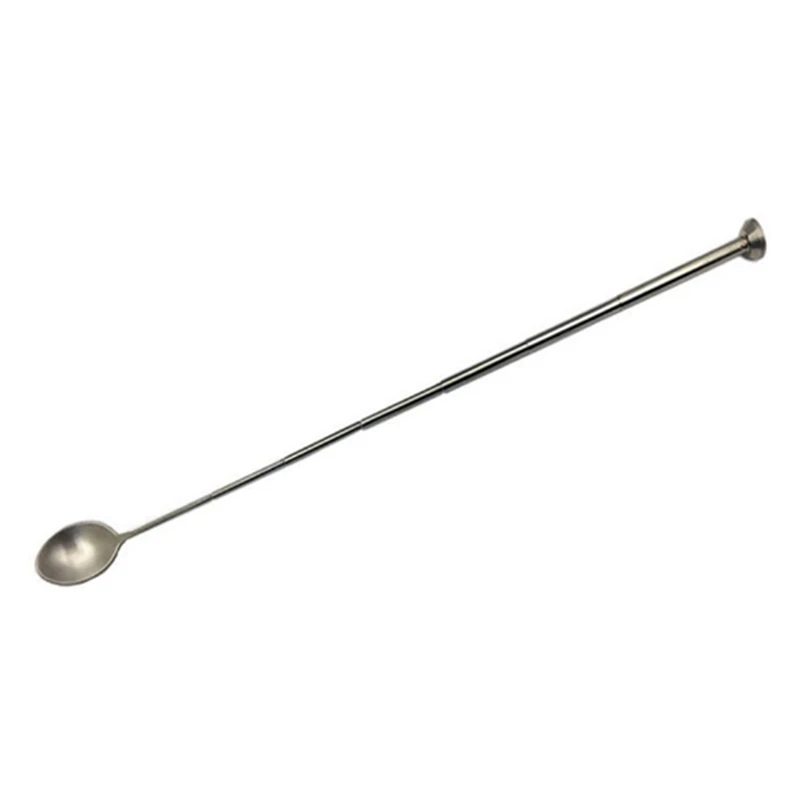 Stainless Steel Retractable Bar Spoon Bar Tools Bartender Cocktail Mixing Spoon Telescopic Extendable Long Spoon