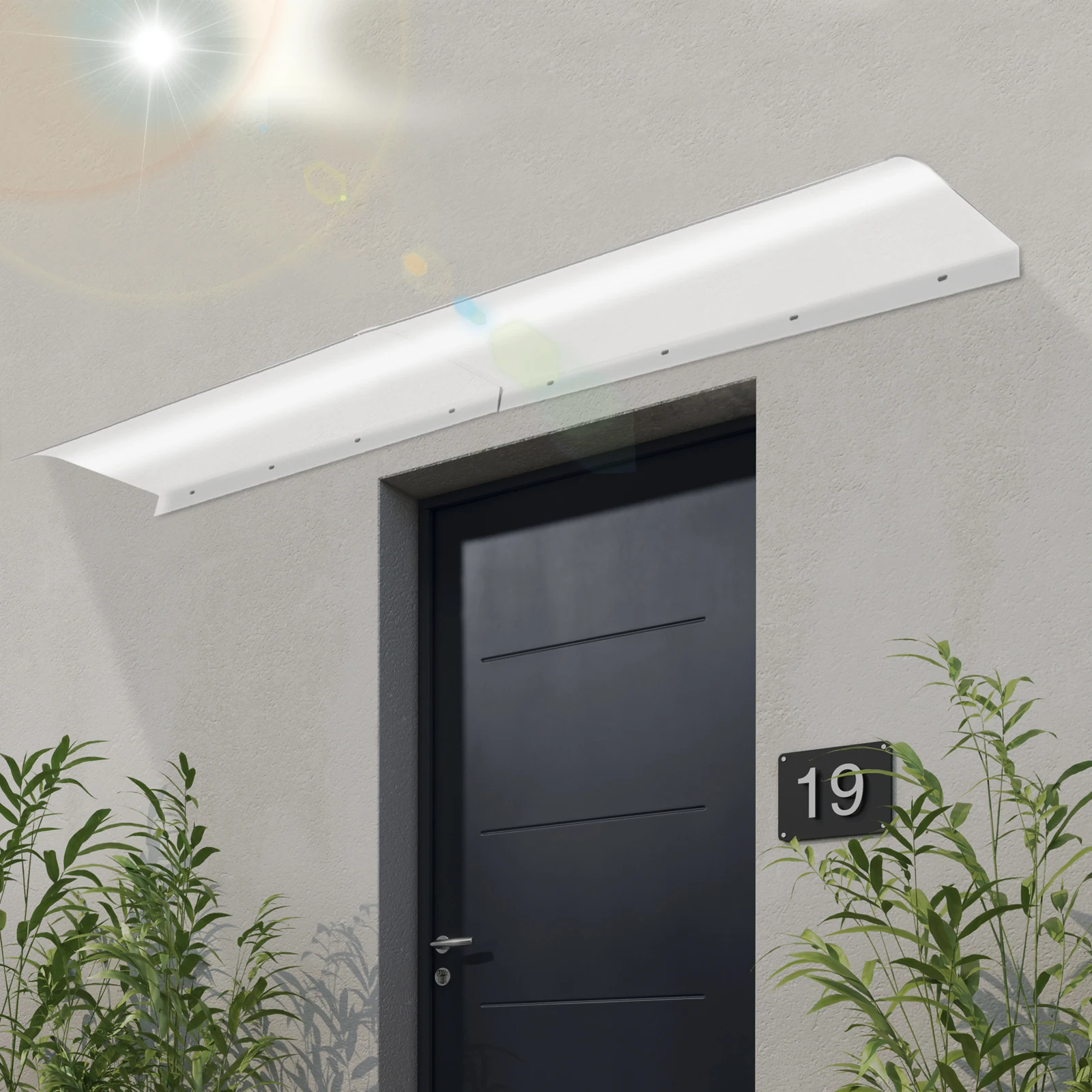 Awning for door entrance Invisible Front Door Canopy awnings for patio Outdoor Window Rain Shelter Cover window awning Transparent Door Canopy