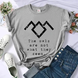 Twin Peaks tshirt women summer anime t-shirts girl y2k designer funny clothing