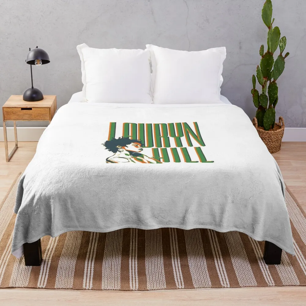 

Logo Tour Fan Vintage Music Album Singer Throw Blanket Decorative Beds Summer Beddings Blankets