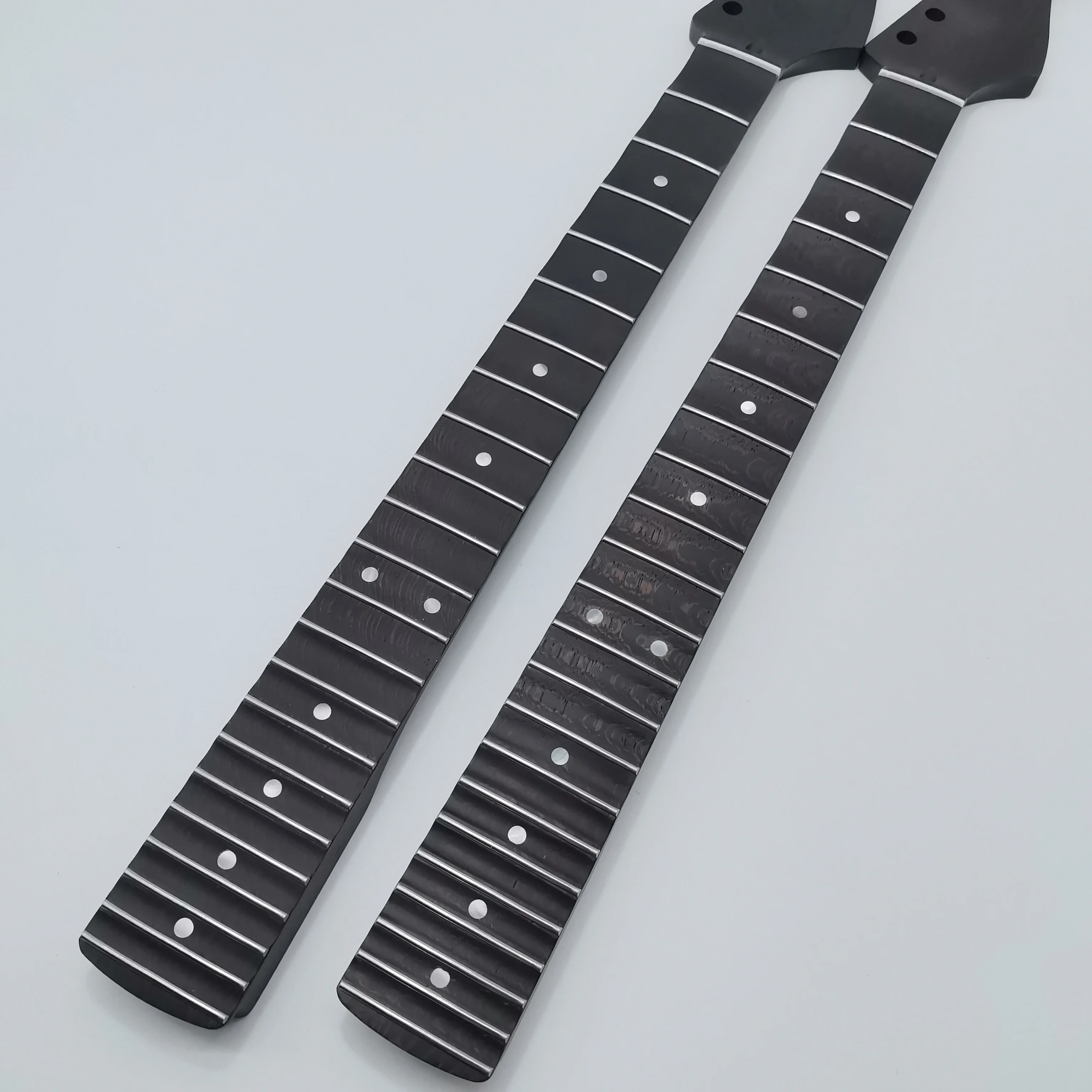 Scalloped  ST Neck Profile Modern C Wenge Wood Electric Guitar Necks 22 Frets