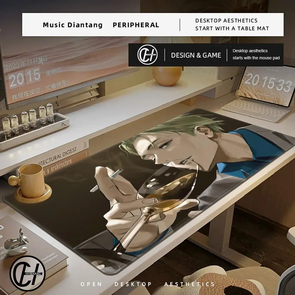 

Handsome characters in anime K_kento N_nanami Mouse Pad New pu leather mouse kawaii pad waterproof home office control desk pad