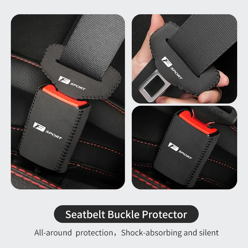 Car Seat Belt Base Buckle Protector Cover Auto Accessories For Lexus CT200h F Sport ES LS IS GS LC RC GC RX UX NX LX GX