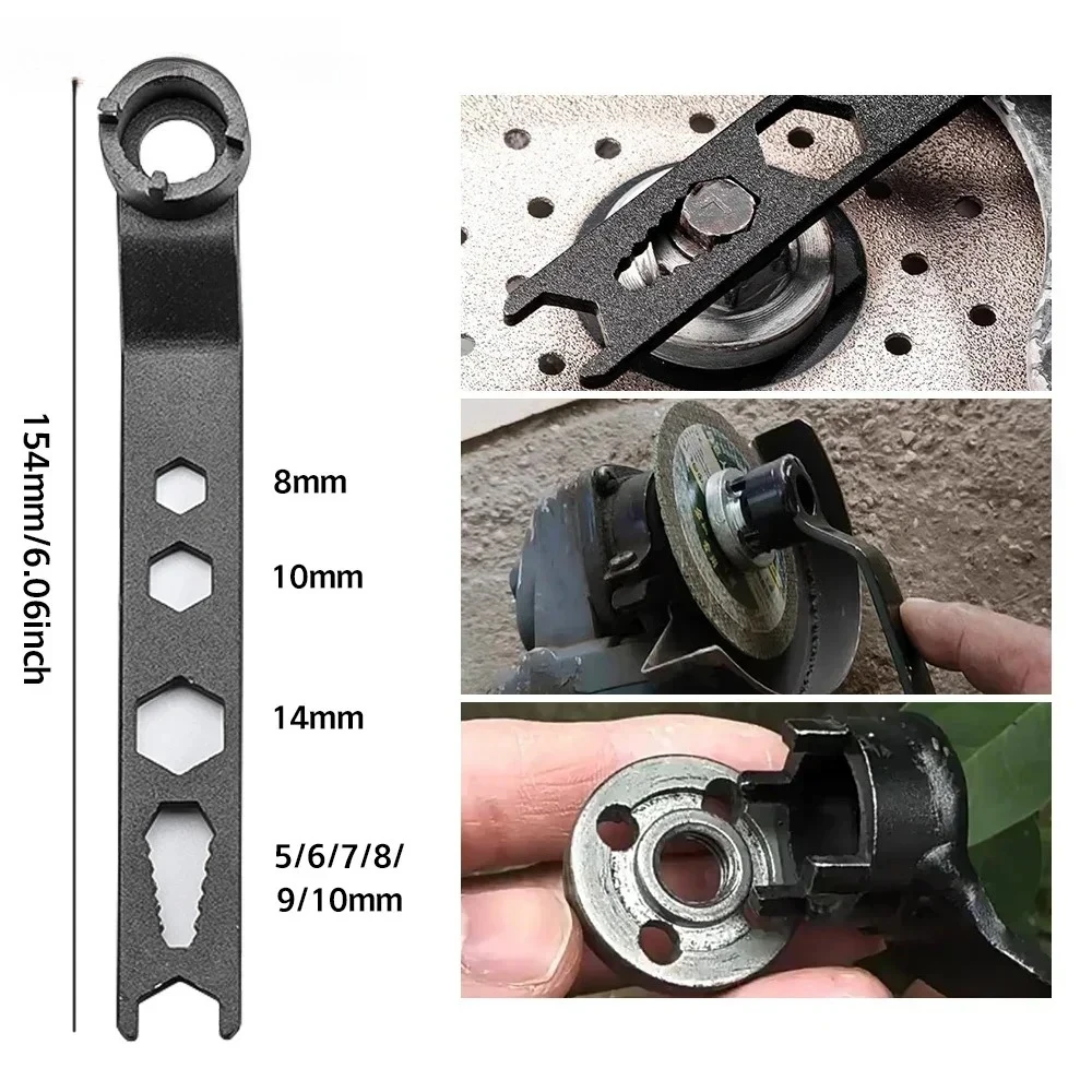 Accessorie Four-claw Angle Grinder Special Wrench 4-hole Multi-size Adjustable Hand-held Wrench Car Motorcycle Repair Tools