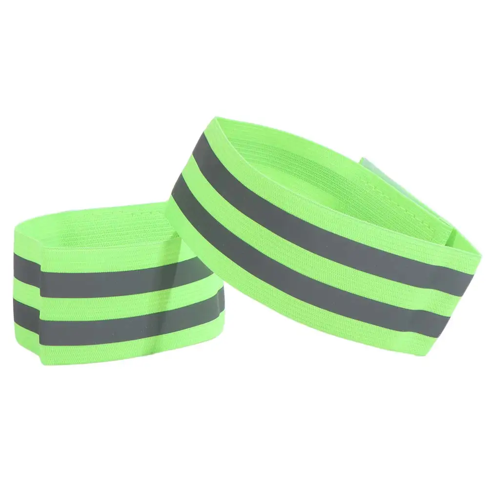 8PCS Multifunctional Warning Reflective Bands Safety Elasticated High Visibility Reflect Straps Adjustable Elastic Armband