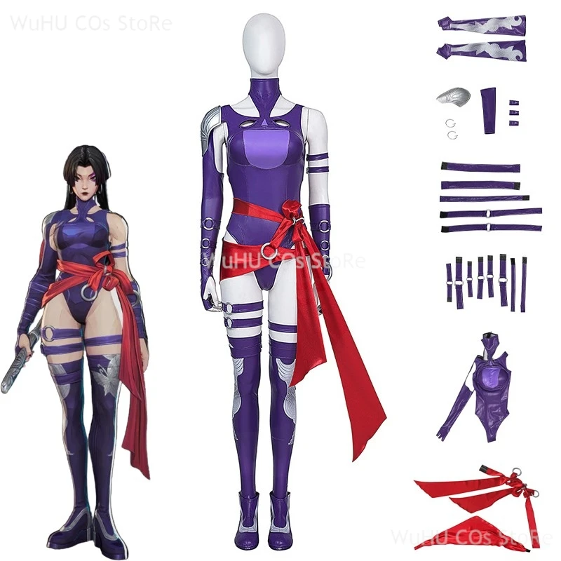 

Mv Rivals Psylocke Sai Cosplay Costume Game Clothes Uniform Halloween Sexy Cosplay Women Vengeance Suit EPIC 2025 New