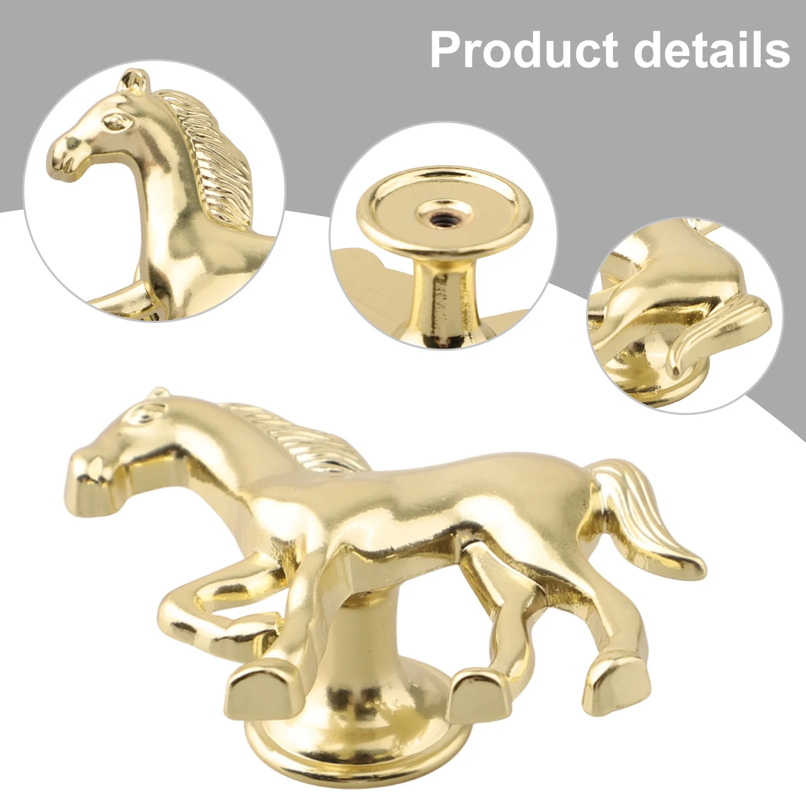 Make a Statement with the Unique Horse Shape Zinc Alloy Furniture Handle Door Cabinets Knobs, Available in Different Colors