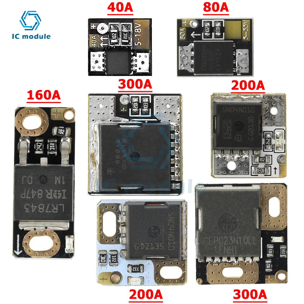 

40A 80A 160A 200A 300A High Power MOS Trigger Switch Driver Module Field Effect Tube Regulation Electronic Switch Control Board