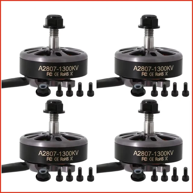 4szt/lot Angel A2807 KV1300 6S/1500KV 5S/1700KV 4S Bezszczotkowy silnik CW do 7-calowych dronów FPV Freestyle o dużym zasięgu Akcesoria