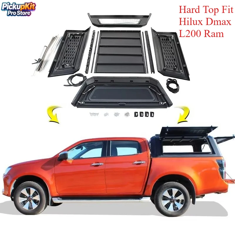 

Оптовая продажа стальных кунгов-тентов 4x4 для пикапов Hilux, Dmax, L200, Ram