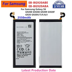 Gloednieuwe EB-BG920ABE EB-BG920ABA 2550Mah Batterij Voor Samsung Galaxy S6 G9200 G9208 G9209 G920f G920 G 920V/T/F/A/I