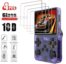4Pcs Tempered Glass For R36S 3.5Inch Player Games ON Data Frog R36S Screen Protector Protective Glass Film