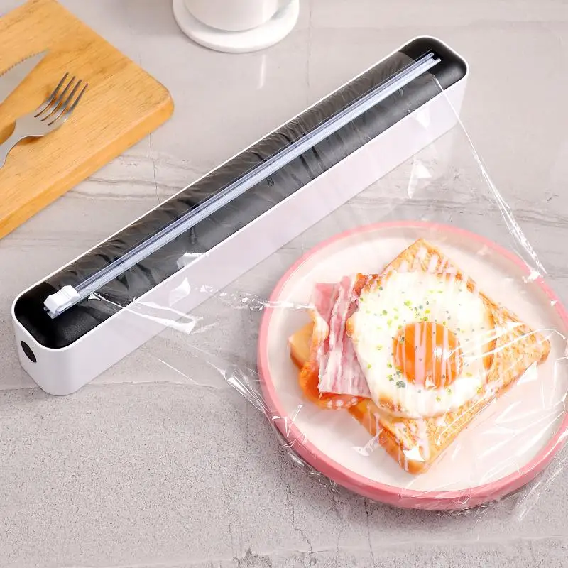 Coupe-film alimentaire sans larmes, outil multifonctionnel pour la maison, accessoire de cuisine pour film plastique et papier d'aluminium