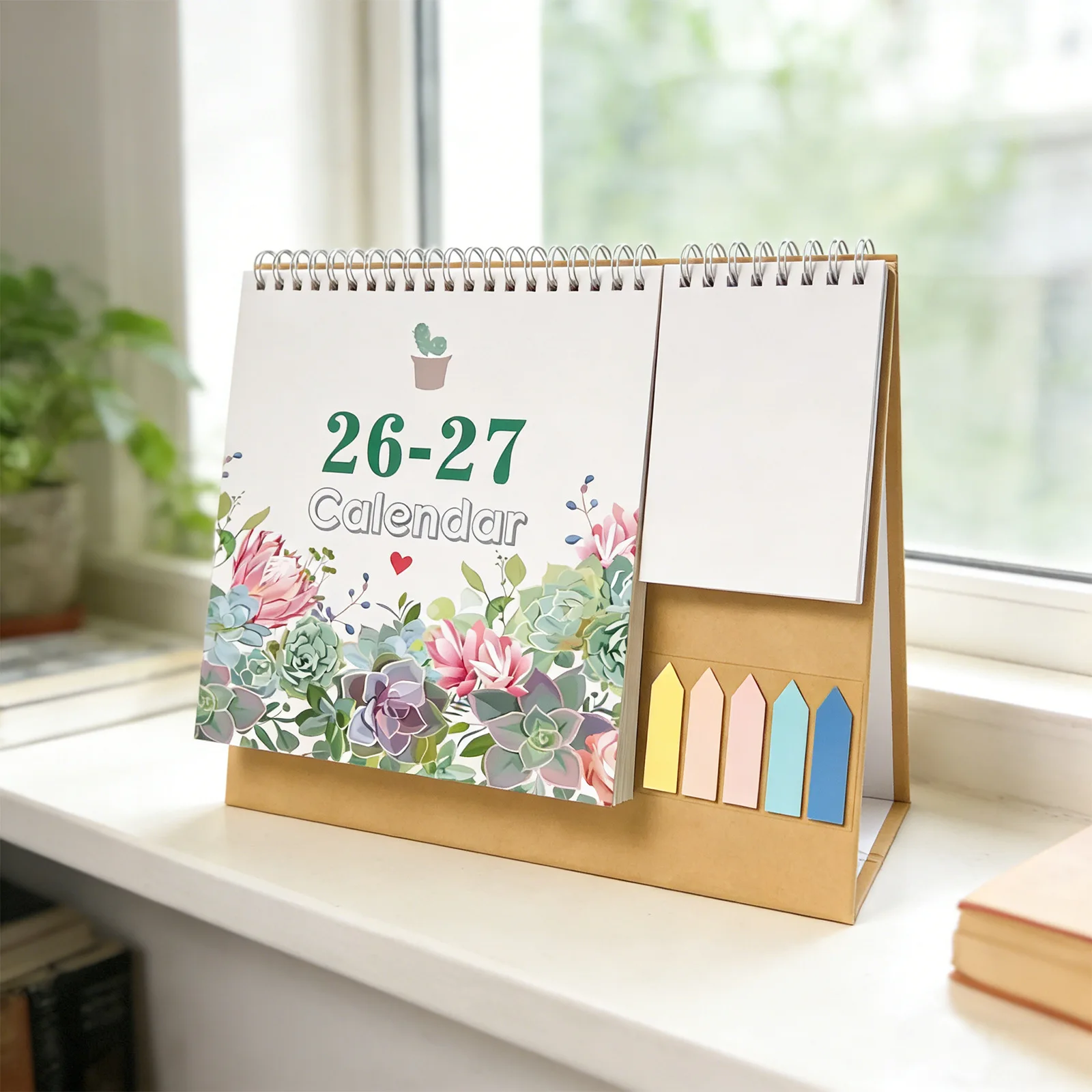 26-27 Years Multifunctional Pocket Calendar Creative Desk Schedule Record Planning Office Decorations