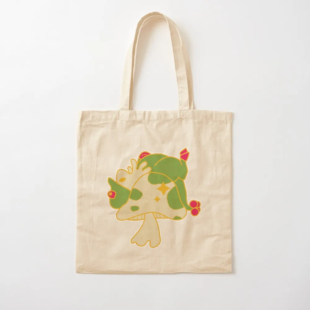 Mushroom Raptor Grass Type Friend Tote Bag canvas bags supermarket folding bag Canvas Tote Bag