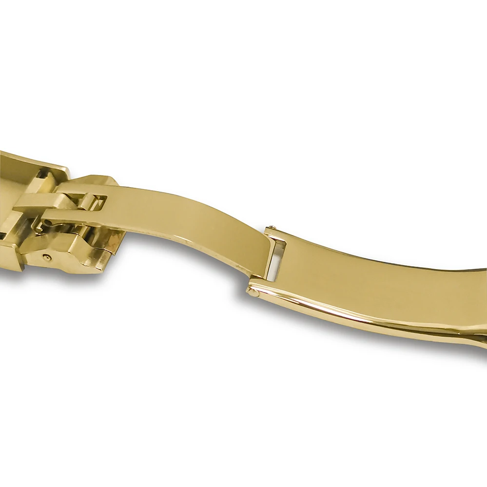 40mm 남성용 기계식 시계, PVD 골드 스틸 케이스, 사파이어 크리스탈, NH35 무브먼트, CD 패턴, 3D 다이얼, 맞춤 제작 가능