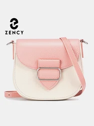 Zency damska 100% prawdziwej skóry torba na ramię mała luksusowa designerska torebka pod pachami Crossbody z dwoma paskami na lato