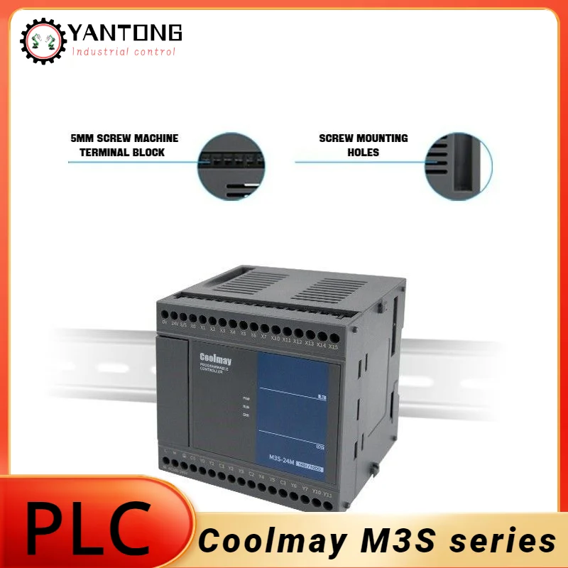 Coolmay PLC M3S Series Programmable Logic Controller Economical Type Compatible With Mitsubishi FX1S Programming Software Works2