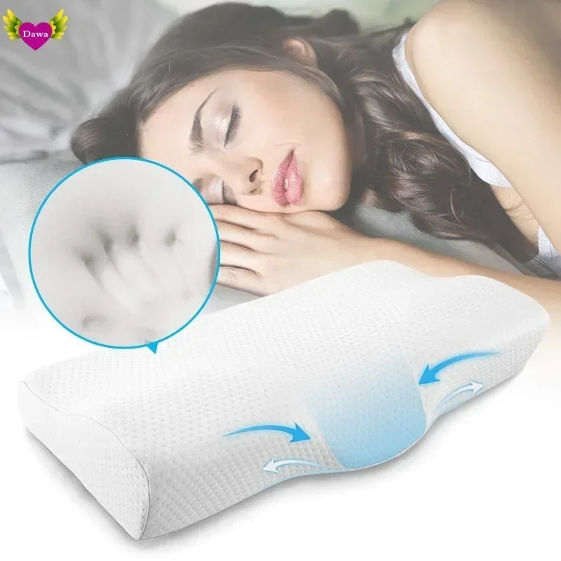 

One memory foam pillow Ice pillow in summer Anti snore neck pillow Sleep gel core 50x30cm