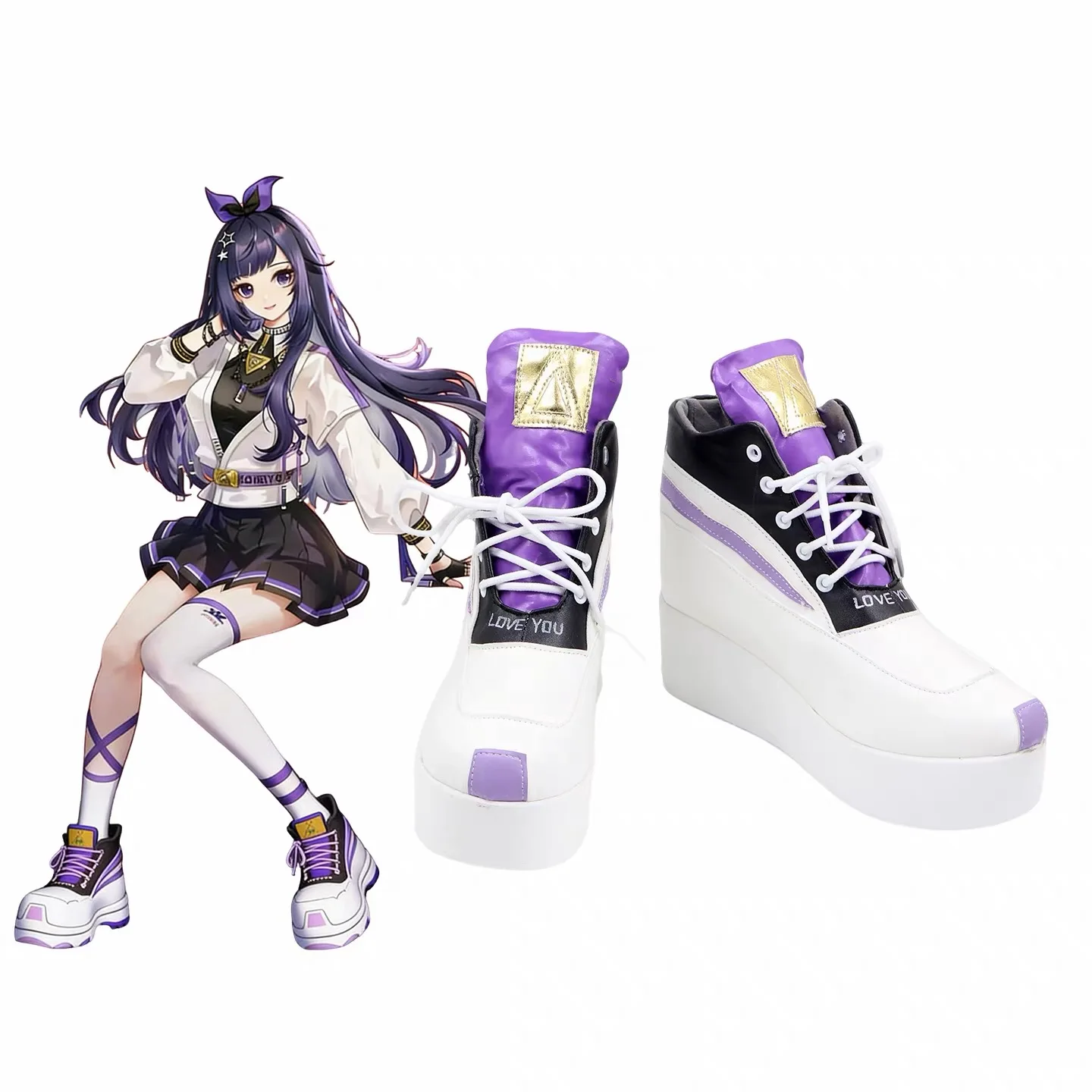 Virtual Idol A-SOUL Bella Custom Made Cosplay Shoes Boots Halloween Props