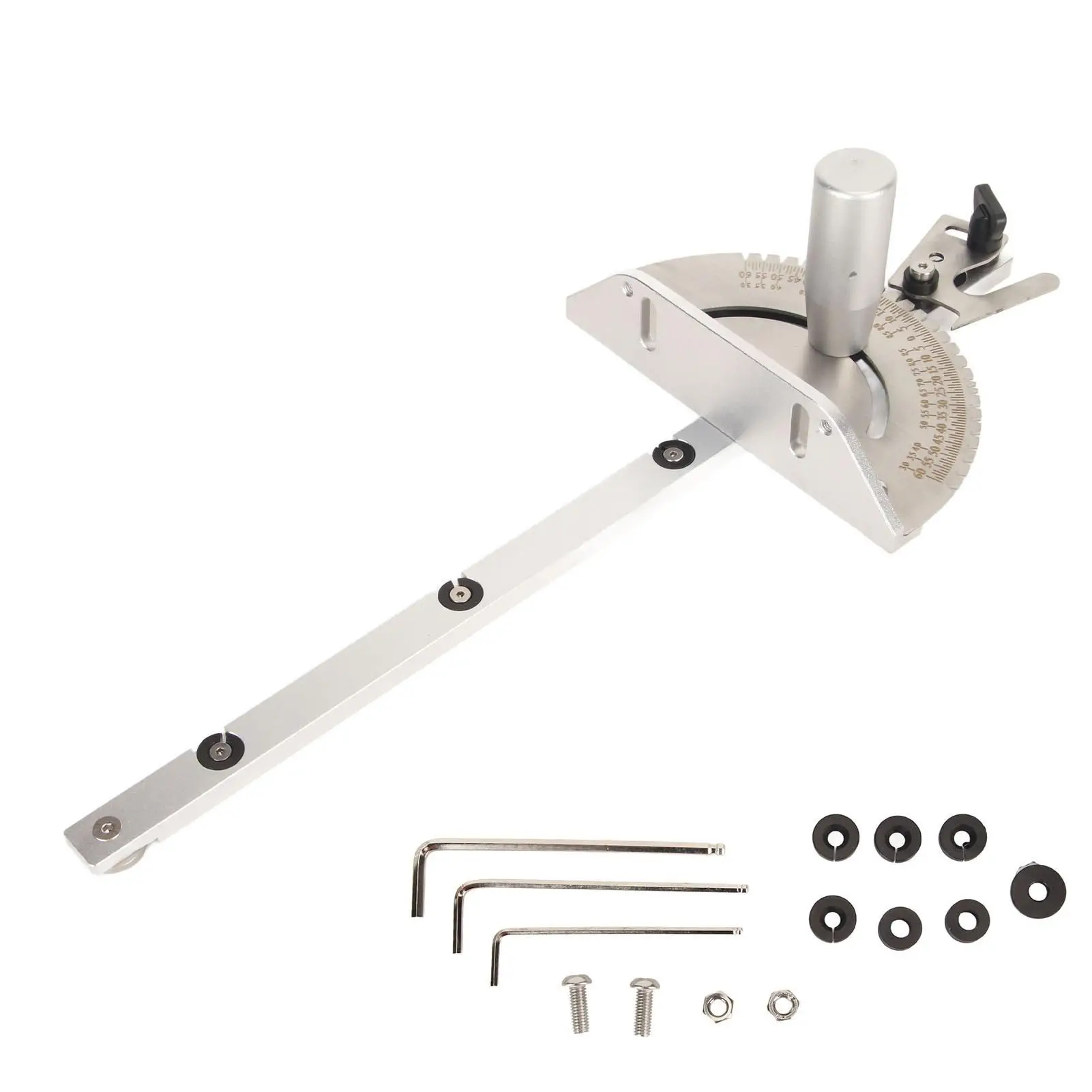 

Universal for table Saw Miter Gauge with 27 Angle Stops Aluminum Adjustable for table Saw Band Saw Router for table