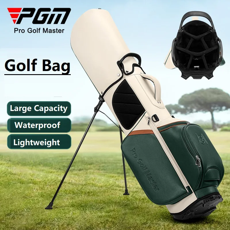 

Сумка для гольфа PGM для женщин и мужчин с плечевым ремнем, водонепроницаемая, из микрофибры и кожи, портативная, большой вместимости, с креплением на кронштейн