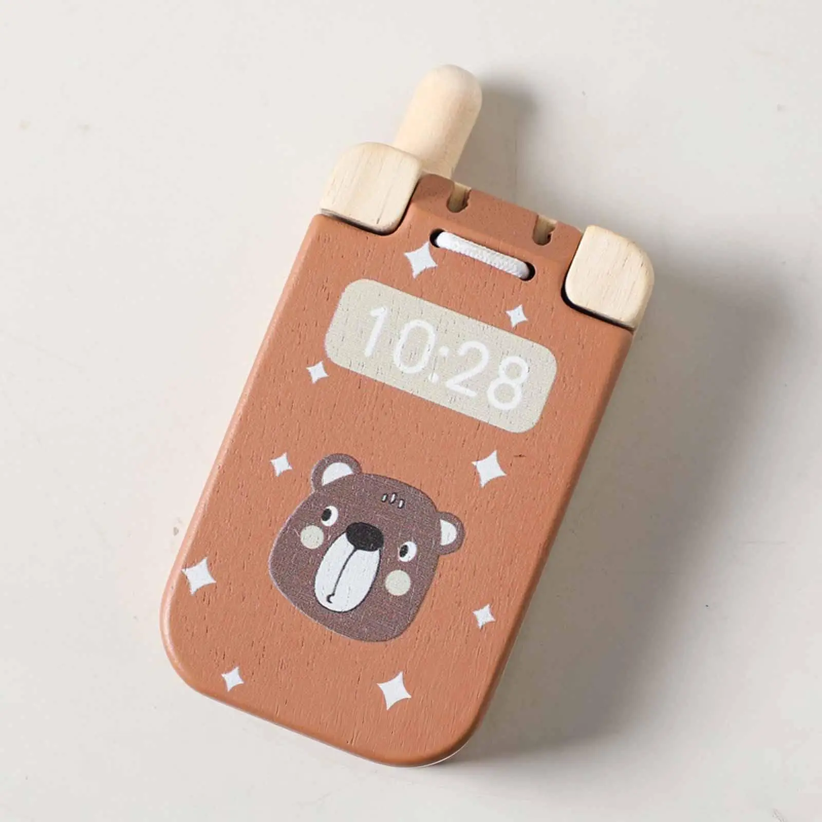 

Деревянная игрушка-телефон, развивающий подарок, функциональные кнопки, имитация телефона для детей, мальчиков и девочек