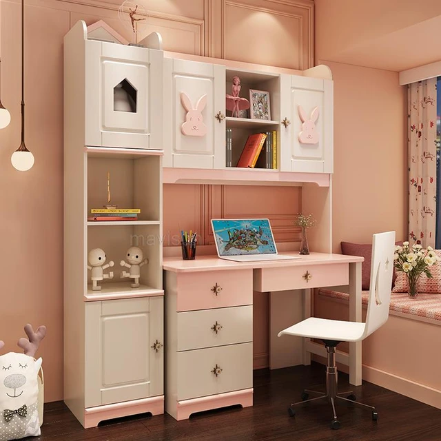 Bedroom Writing Desk Set For Children Pink Minimalist Wooden Desk And Chair Indoor Home Furniture For Small Apartment AliExpress