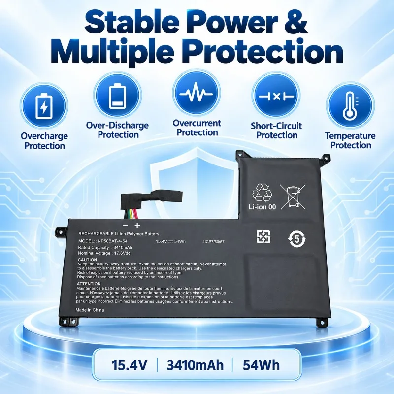 NP50BAT-4-54 Laptop Replacement Battery for Colorful X17 AT22 X15 XS22 X15 AT22 Notebook High Capacity Stable Power Easy Install