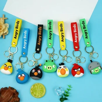 Yeni Angry Birds karikatür kişilik anime film karakteri anahtarlık tatil hediyesi yaratıcı sevimli kawaii çift sırt çantası kolye