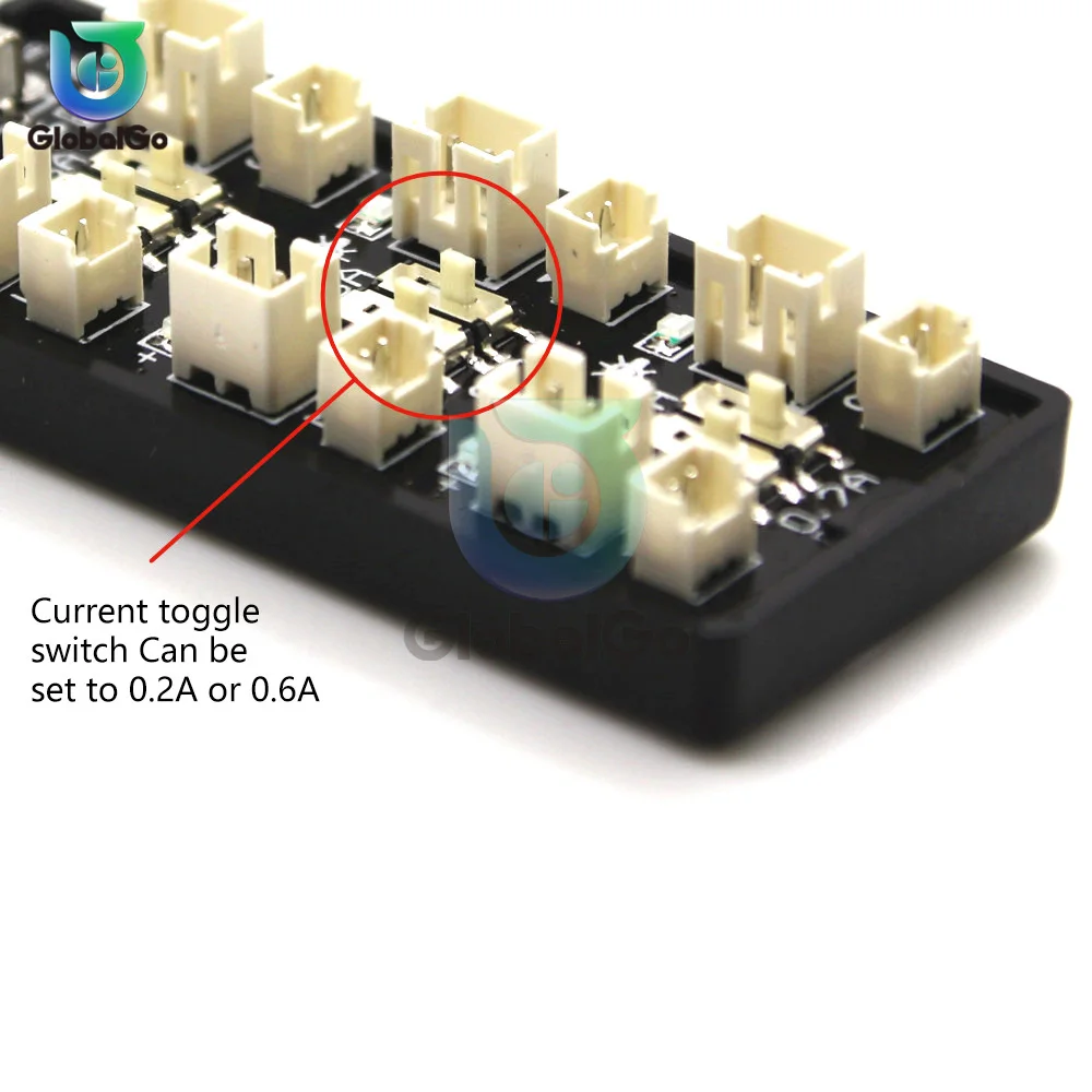 شاحن بطارية 6CH USB 1S LiPo/LiHv 3.7V/4.2V 3.8V/4.35V لوحة شاحن بطارية 5V 2A USB لوحة لعبة طائرة بدون طيار medel