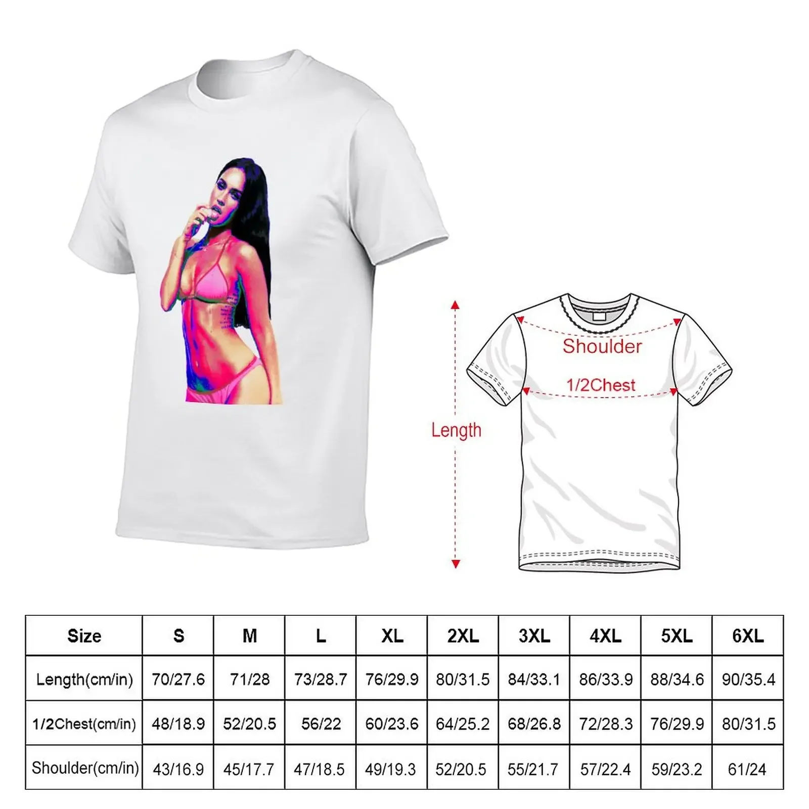 Megan Foxxx T-Shirt plus size tops new gifts and t-shirts anime clothes men workout shirt