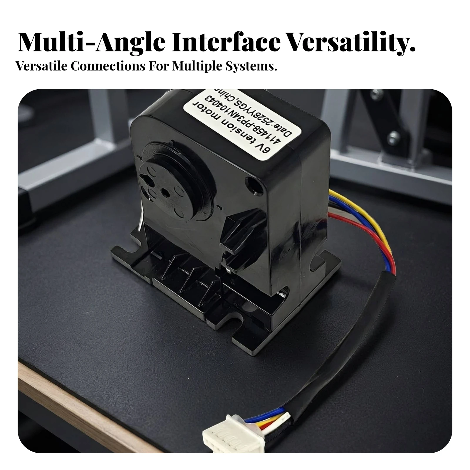 Tension Motor with Connector Compact Tension Motor Cable Connector Robust Power Cord Efficient for Stationary Bikes
