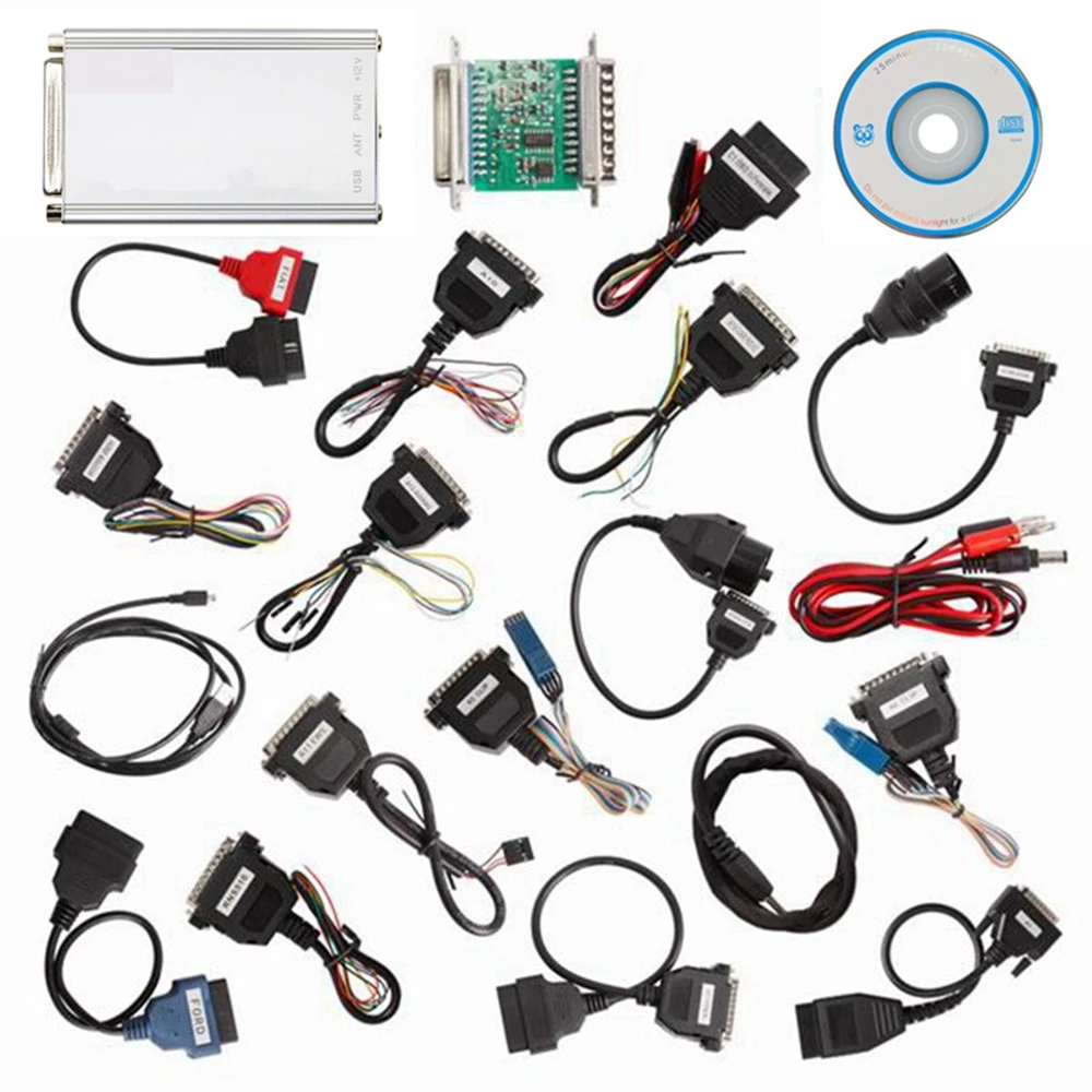 Online Programmer Carprog V13.77 Car Prog V8.21 V10.93  With 21 Adapters Keygen for Radio Dash ECU Chip Tunning Car Repair Tool